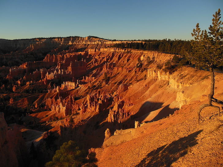 Bryce canyon, national park, solopgang, USA, USA, natur, sandsten formationer