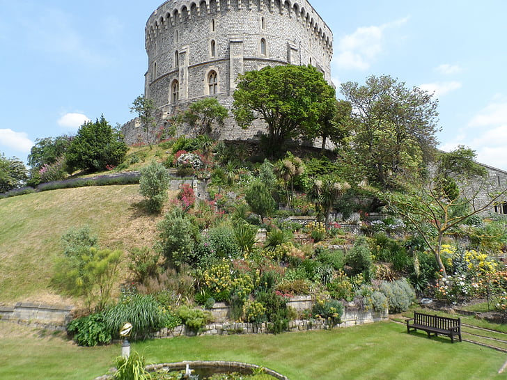 Windsor castle, slottet, arkitektur, England