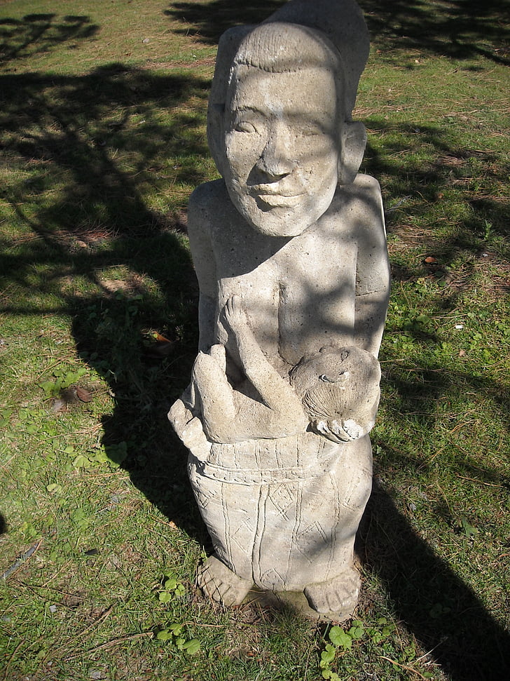 skulptūra, akmuo, Menas, motinos ir vaiko, statula, religija, dvasingumas