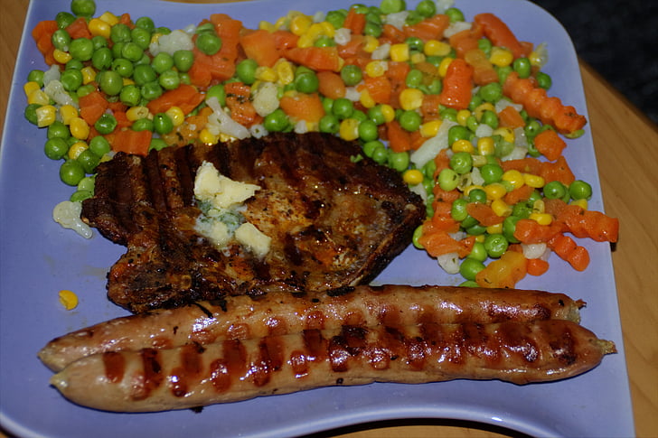grøntsager, kød, pølse, Cook, mad, spise, lækker