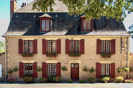 Apremont, hus, gamla hus, Frankrike, Heritage, gamla hus, byn