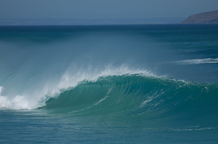 vague, Surf, bleu, océan, eau, Surf, été