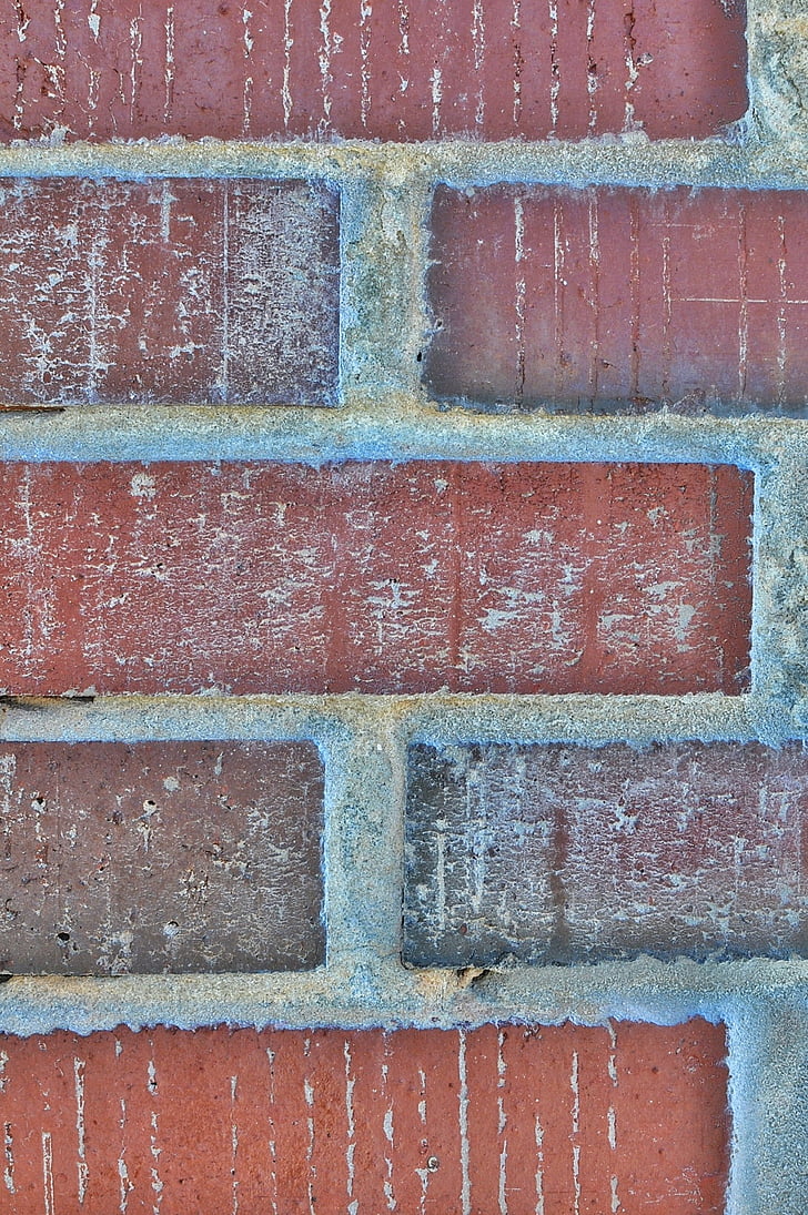 mursten, tekstur, rød, væg, baggrunde, Wall - bygning funktion, mønster