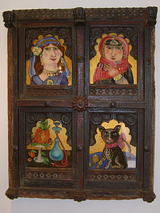 picture frame, wood, decorated, carving, frame, image, art
