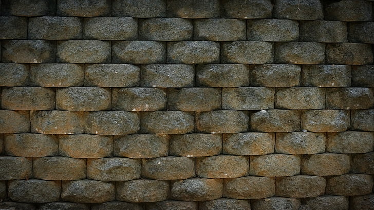 textura, paret, Roca, pila, fons, en una fila, amb textura