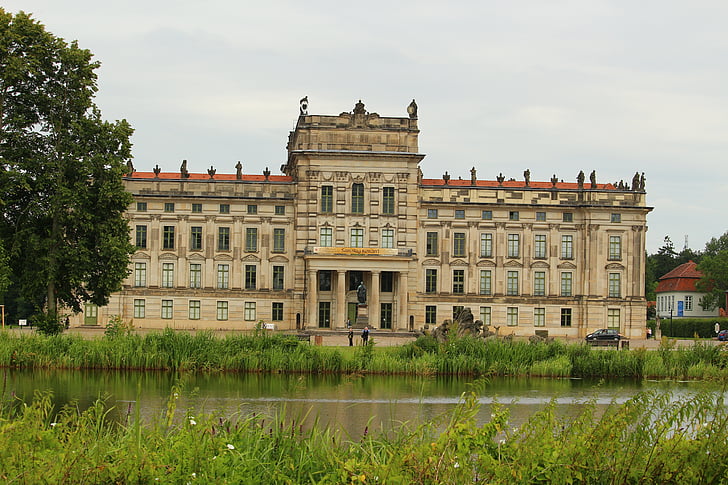 Ludwigslust-parchim, Castle, barockschloss, medence, víz