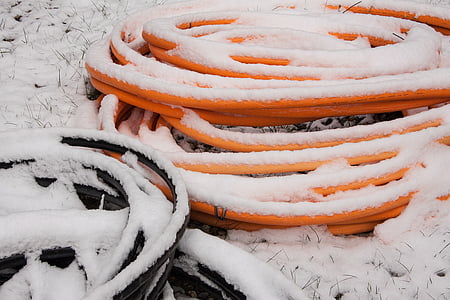 snow, new zealand, winter, white, cold, frozen, cable