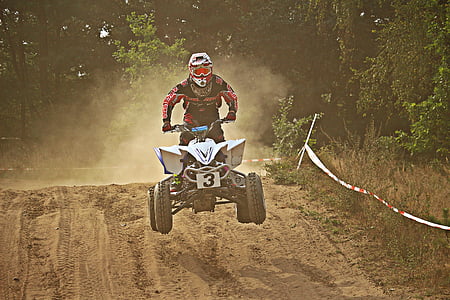 motocross, enduro, quad, race, sand, dust, cross