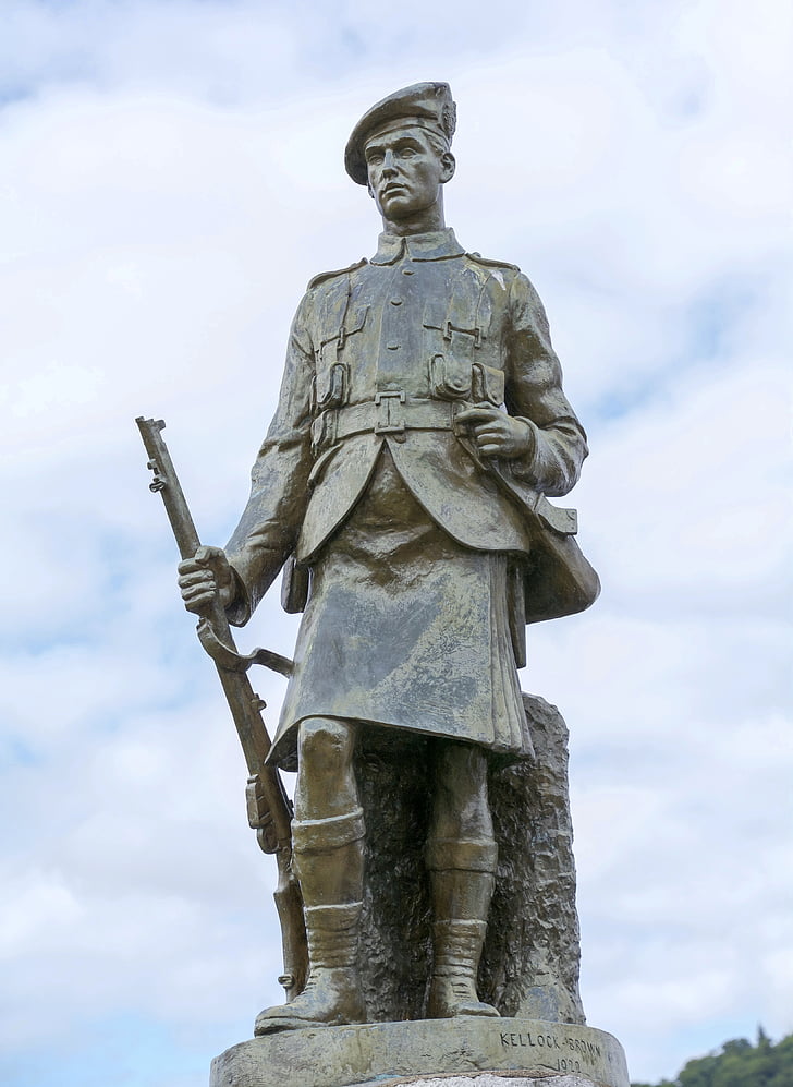 Statue, Memorial, 1. maailmasõja, sõda, Monument, Inveraray, ajalooline mälu