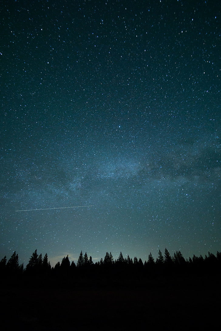 night, sky, space, starry, stars