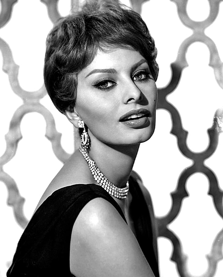 Sophia Loren, Schauspielerin, Jahrgang, Filme, bewegte Bilder, Monochrom, Bilder
