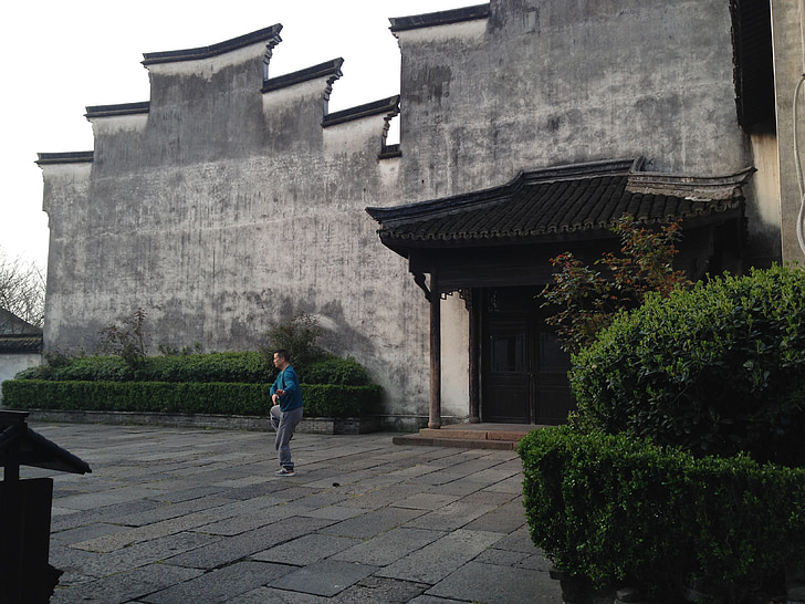 antiken, byggnad, Hangzhou