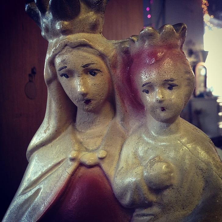 religiosa, bebé, estatua de, Maria, Dios mío, cristianismo, Buda