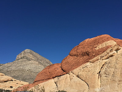 Amerikai Egyesült Államok-turizmus, Vörös szikla kanyon, piros, rock, kék ég