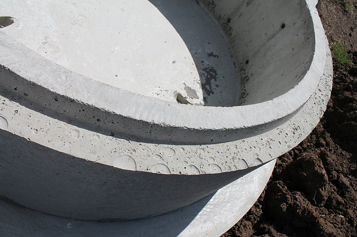 betong, konsistens, grunge, grov, yta, grå, cement