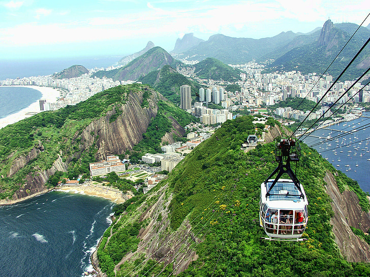 Rio, Brasilien, turism, Janeiro, Brasil, Sockertoppen, Mountain