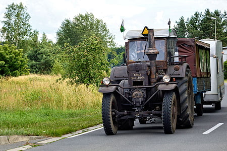 Traktor Lanz bulldog, tahač, traktory, Oldtimer, historicky, zemědělství, buldok