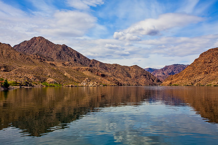 Lac, montagne, Lac de montagne, nature, eau, paysage, Sky