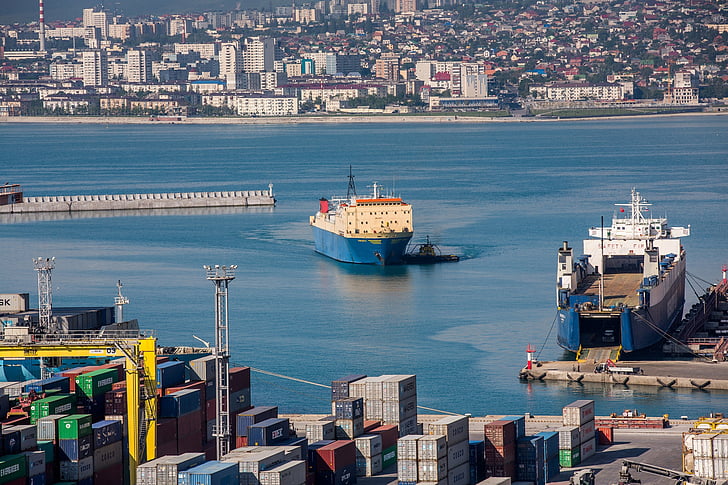 Port, laeva, Sea, City, Bay, Novorossiysk, Pier