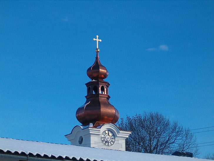 Torre, Torre del mercat, Torre del rellotge, Torre de la creu, cúpula de ceba, l'església, arquitectura