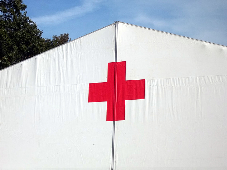 Červený kríž, Medzinárodný červený kríž, Americký Červený kríž, symbol Červeného kríža, katastrofách, katastrofa, reliéf