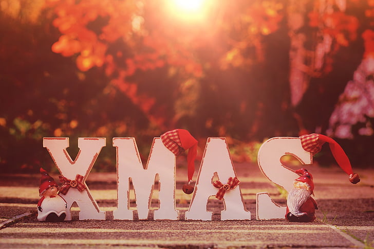 Nadal, Festival, adveniment, Retolació, contemplatiu, vacances, targeta de felicitació