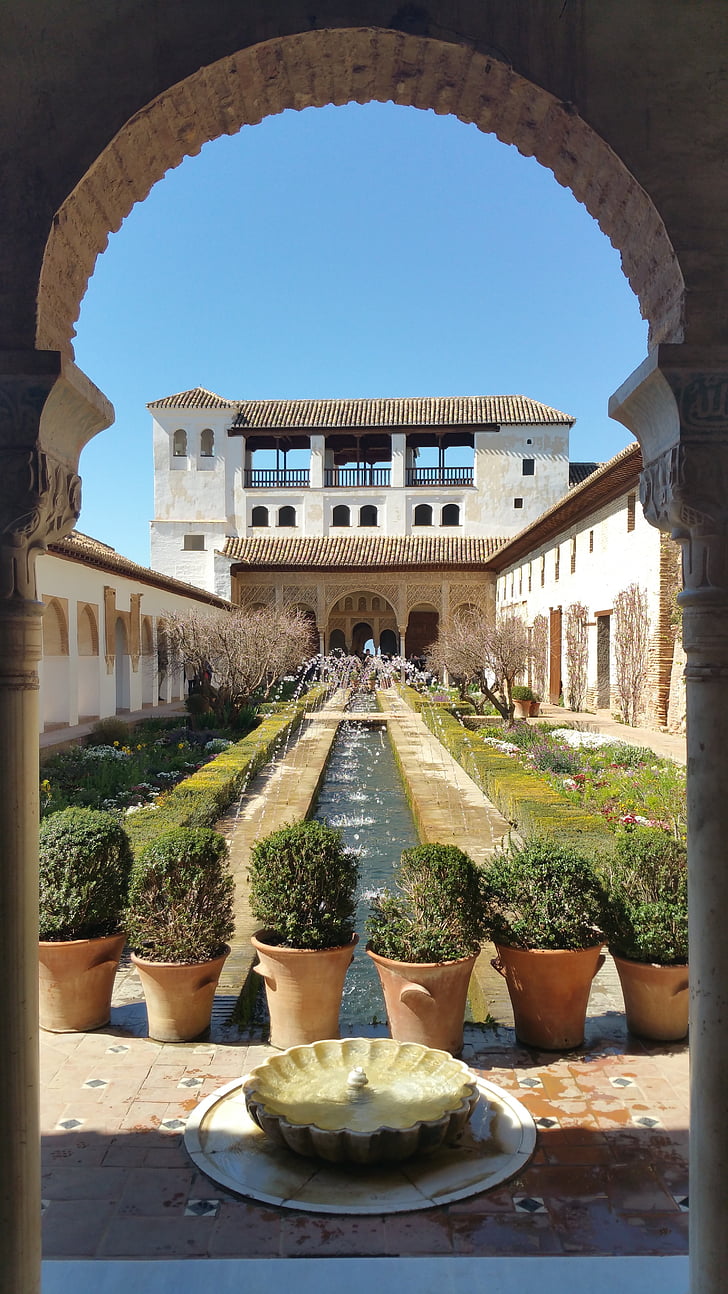 Alhambra, calat alhamra, Granada, fästning, Royal, landmärke, slott