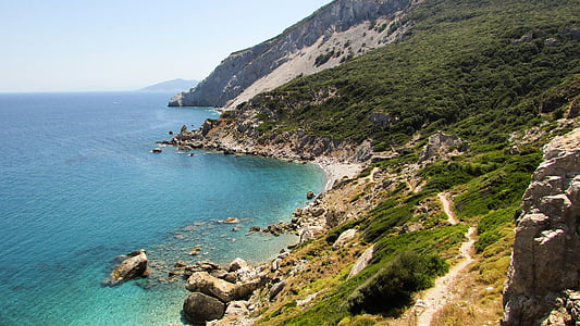 Grčija, Skiathos, otok, Sporadi, sredozemski, poletje, morje