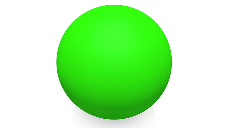 palla, circa, verde