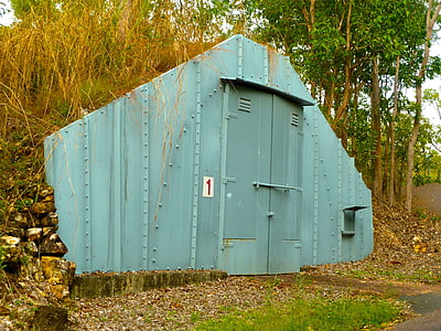 Bunker, Shelter, verrijking, oorlog, militaire, oude, leger