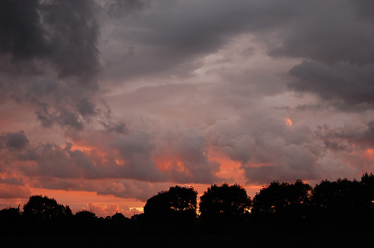 tramonto, Himmel, Nuvola
