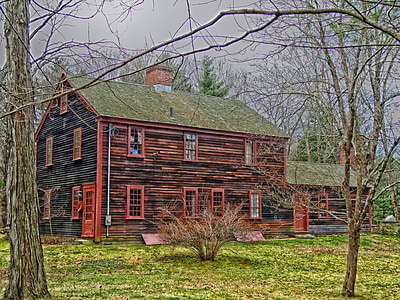 Massachusetts, hiša, domov, mejnik, zgodovinski, zgodovinski, arhitektura