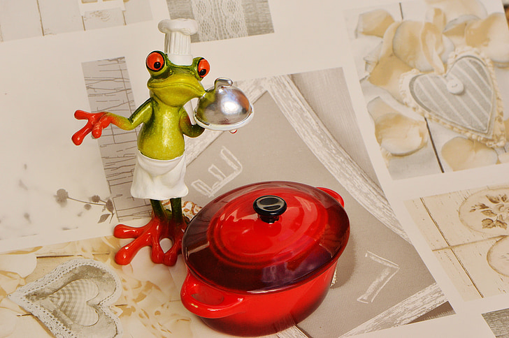 frog, cooking, eat, kitchen, gourmet, food, preparation