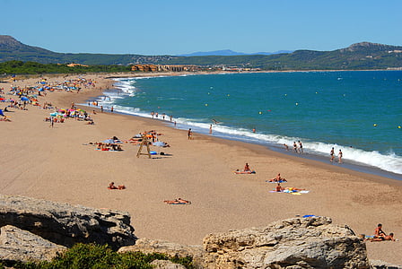 Platja, Turisme, Playa, mar, personas, tomar el sol, Costa