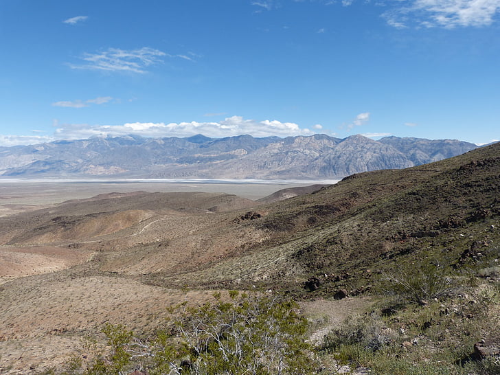 Vale da morte, Parque Nacional, deserto, cenário, montanhas, América, Searles valley