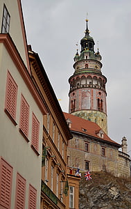 torony, Castle, Cseh krumlov, emlékmű