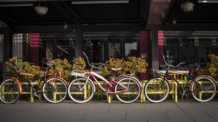 Melbourne, South wharf, biciclete, peisajul urban, Yarra, Victoria, urban