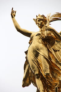 oro, estatua de, Ángel, Londres, oro, Reino Unido, Inglaterra