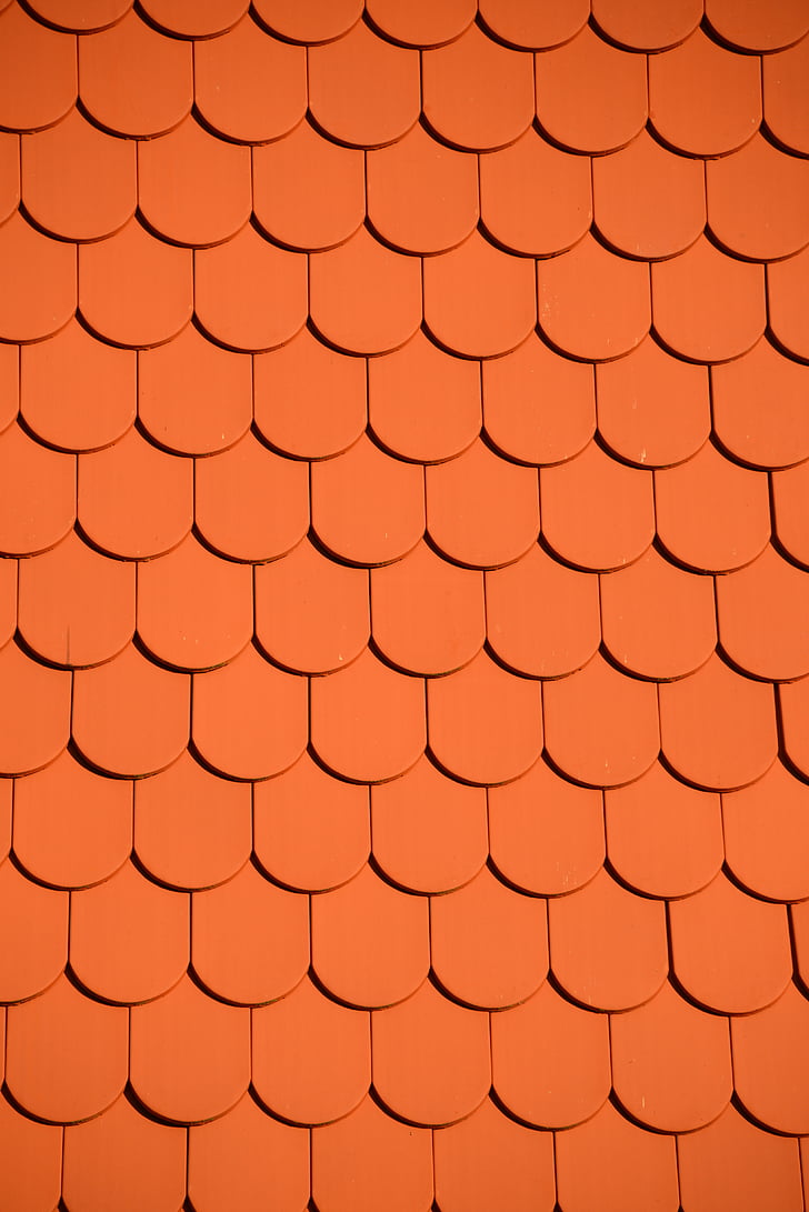 atap, ubin, merah, dinding, batu bata, dinding jendela, Orange