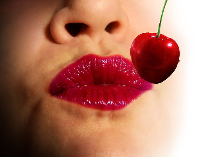 唇, キス, 赤, 愛, 口にキスします。, 口紅, 口の中
