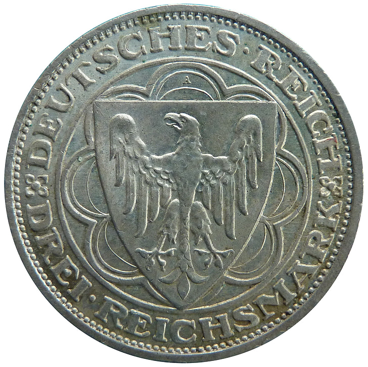 монета, гроші, пам'ятні, Веймарська республіка, Рейхсмарок, нумізматика, історичний