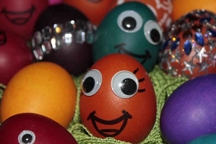Veľkonočné, Veselú Veľkú noc, vajcia, červená, darček