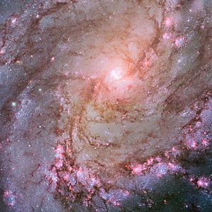 Južni vatromet galaksija, prostor, svemir, M83, Messier 83, Prečkasta spiralna galaksija, NGC 5236