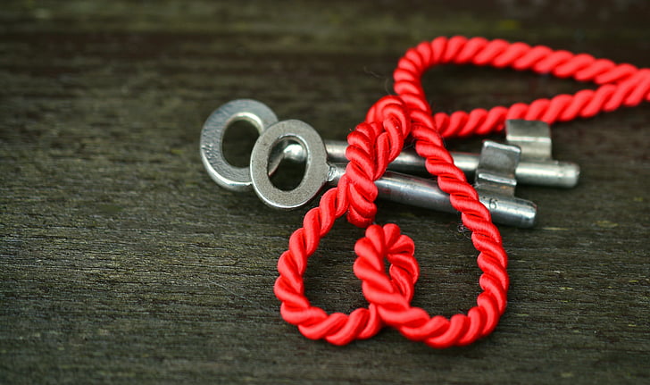 chìa khóa, trái tim, Yêu, cho hai, kết hôn, connectedness, Valentine's day