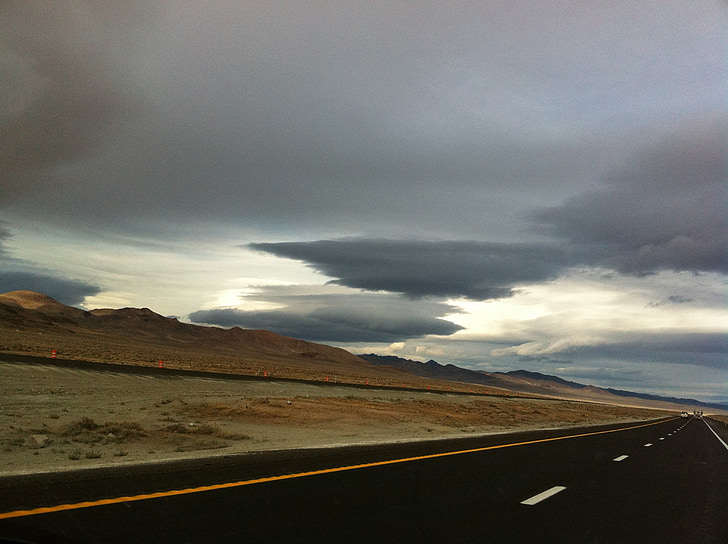 l'autopista, fora, paisatge, desert, paisatge, natural, salvatge
