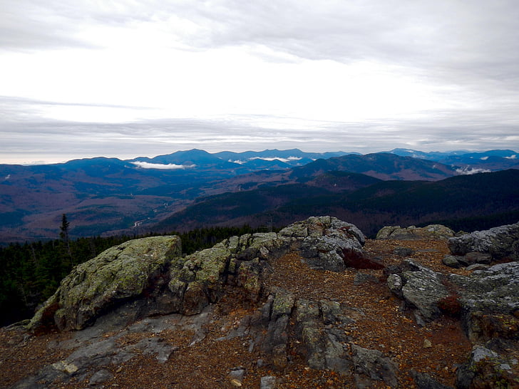 landscape, summit, nature, sky, mountain, view, peak