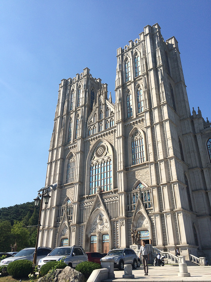 Kyunghee university, Univerzita, kalibrace, struktura, kostel, Architektura, Katedrála