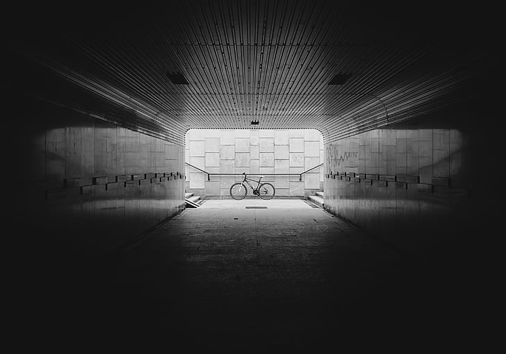 podjazd, underbridge, priechod, undercrossing, Bike, tunel, betón
