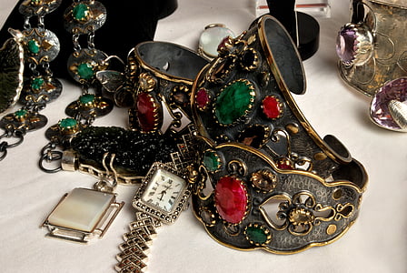 paksu, korut, jalokivet, helmiä, Emerald, Ruby, Sapphire