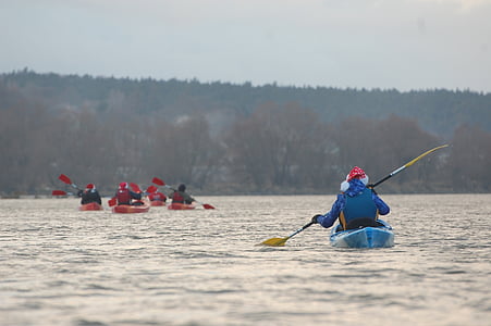kayak, river, sport, water, rafting, tourism, paddle